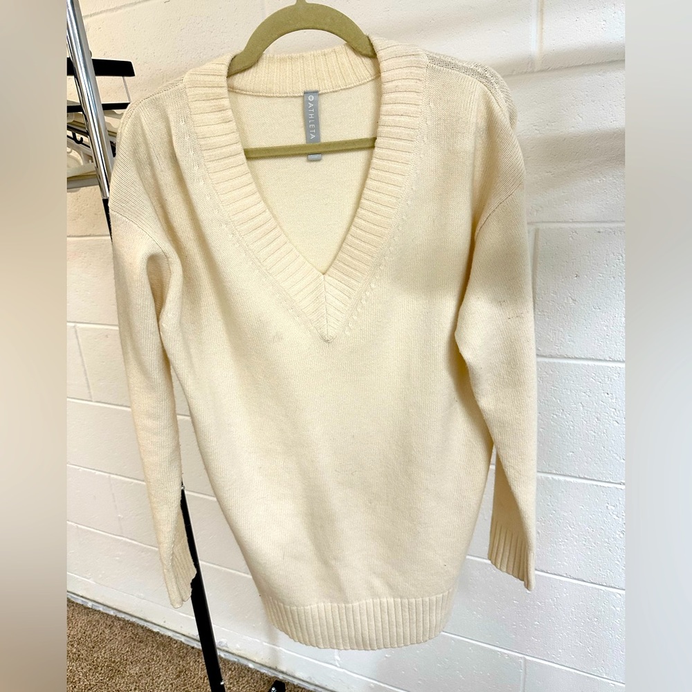 NWOT Athleta Wool + Cashmere blend knit sweater
